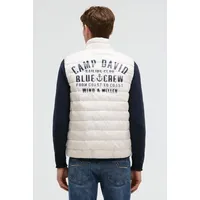 CAMP DAVID Steppweste mit elastischem Saumabschluss weiß 4XL (66/68)