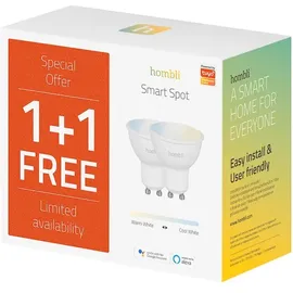 Hombli smarte Glühbirne, 4,5W, CCT, 2er Pack
