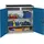 stumpf metall Beistellschrank Stahl H1000xB1000xT500mm 2 Schubladen grau/blau