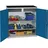 stumpf metall Beistellschrank Stahl H1000xB1000xT500mm 2 Schubladen grau/blau