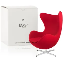 Fritz Hansen - Miniatur Ei Sessel, rot