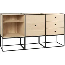 Frame 49 Trio Schrank helle Eiche an Rahmen