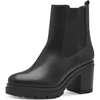 S.Oliver Damen Chelsea Boots mit Blockabsatz Vegan, Schwarz (Black), 38 EU