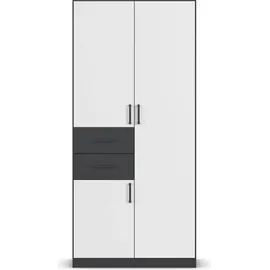 Rauch Drehtürenschrank MAIKA 91 x 197 x 54 cm Grau