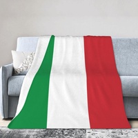 Gemütliche Flanelldecke – Italien-Flagge bedruckte weiche Fleece-Bettdecke für Wärme und Komfort