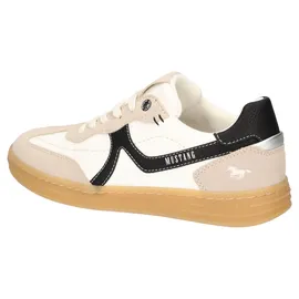 Mustang Sneaker Damen Weite E Weiß/Schwarz 40