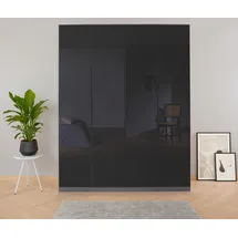 Rauch Drehtürenschrank RAUCH "Kleiderschrank Schrank Garderobe KOLUNA mit hochwertiger Glasfront", grau (graumetallic, glas basalt), B:181cm H:229cm T:54cm, Holzwerkstoff, Schränke, Drehtürenschrank, inkl.