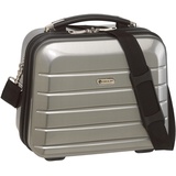 Beautycase Kosmetikkoffer Schminkkoffer Beauty Case London carbon-silber