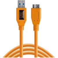 Tether Tools USB 3.0 auf USB 3.0 Micro-B 4,6 m Orange
