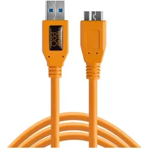 Tether Tools USB 3.0 auf USB 3.0 Micro-B 4,6 m Orange
