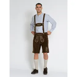 Trachtenhose JCC "31023010", Herren, Gr. 48, Normalgrößen, braun, Obermaterial: 100% Rindsleder, Hosen