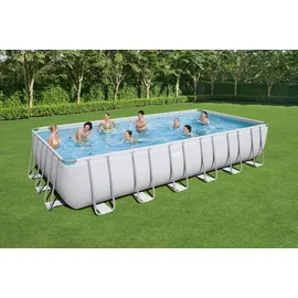 BESTWAY Power Steel Frame Pool Set 732 x 366 x 132 cm inkl. Filterpumpe