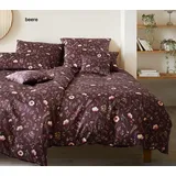 ELEGANTE Mako-Jersey Bettwäsche Sorbet floral Lila 135 x 200 cm + 80 x 80 cm