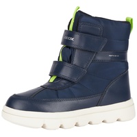 GEOX WILLABOOM Boy B AB Ankle Boot, Navy/Lime, 30