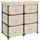 vidaXL Lagerschrank mit 6 Schubladen 55×29×55 cm Creme Stahl