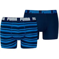 Puma Boxershorts HERITAGE STRIPE BOXER 2er Pack in 056 TRUE blue COM, S