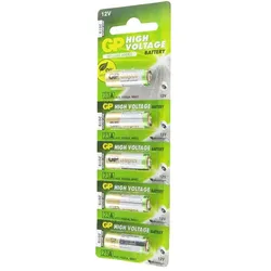 5 Stück GP23A 12 Volt Super High Voltage Alkaline Batterie 23Ae, A23, VA23GA, MS21, MN21, 8LR932, 28x10mm