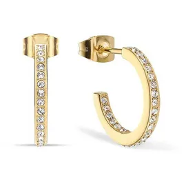 BERING Kreolen aus Edelstahl mit Steinchen - Bering Jewelry Modell: 737-27-05
