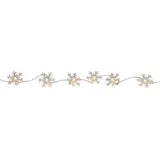 MARELIDA LED Lichterkette Schneeflocken 1,35 m Weiß
