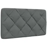 vidaXL Kopfteil-Kissen Dunkelgrau 80 cm Stoff,