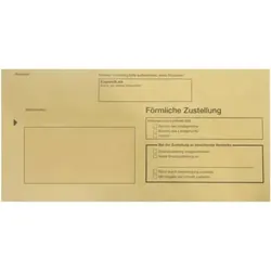 Umschlag für Zustellungsauftrag für förmliche Zustellung, DIN lang, 500 Stück