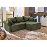 Jockenhöfer Gruppe List L-Form 248x99 cm Cord Ottomane beidseitig grün