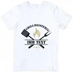 T-Shirt Grillmeister / Grillmeisterin mit Motiv & Individualisierung