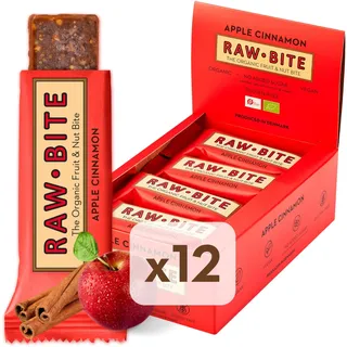 Rawbite Apple Cinnamon, 12er Pack 12 x 50 g