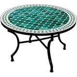 Marokkanischer Mosaiktisch Gartentisch Couchtisch Loungetisch Garten Rund 80cm