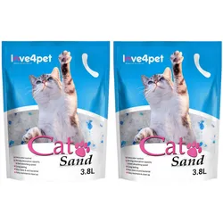 Cat Sand Silikon Katzenstreu 2x3,8l (Rabatt für Stammkunden 3%)