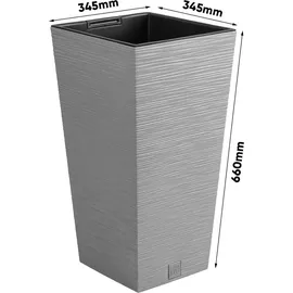 Prosperplast Furu Square 60 x 60 x 60 cm Grau