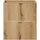 [en.casa] Waschbeckenunterschrank Skelbolu 2 Schubladen 50 x 59,5 x 40 cm Eichenoptik/Schwarz