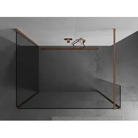 Mexen Kioto Duschtrennwand 120 x 200 cm rechts transparent gebürstetes Kupfer 800-120-105