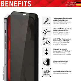 Displex Privacy Panzerglas 10H für Apple iPhone 13 Pro Max/14 Plus