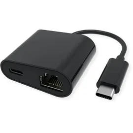 Value USB 3.2 Gen 2 Typ C zu Gigabit Ethernet Konverter + 1x PD Port, 100W