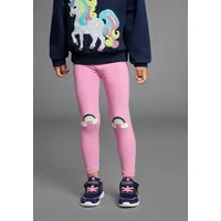 Kidsworld Leggings in altrosa/ringel | Gr.: 140/146