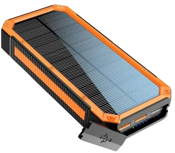 20.000 mAh Solar Powerbank 1 x USB-C PD & 3 x USB-A Output Powerbank (Akku) - 20000 Ah