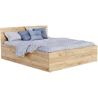 Fdm Stauraumbett, Kiefer, Metall, 140x200 cm, Schlafzimmer, Betten