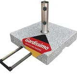 Gardissimo 70kg Schirmständer Granitständer Trolley-Funktion Rollen