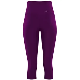 Winshape Damen Functional Comfort High Waist 3/4-Tights HWL217C in dark plum XS