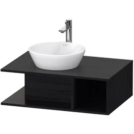 Duravit Waschtischunterschrank 80 x 26 cm Eiche Schwarz Matt