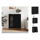 vidaXL Sideboard Schwarz 69,5x34x90 cm Holzwerkstoff