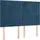 vidaXL Boxspringbett mit Matratze & LED Dunkelblau 140x200 cm Samt