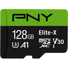 PNY microSDXC 128GB Class 10 UHS-I A1 V30 + SD-Adapter