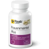 Raab Vitalfood Raab Frauenmantel plus, 90 Kapseln, vegan, mit Auszügen aus Frauenmantelkraut und Mönchspfefferfrucht, mit Eisen, Magnesium, Biotin, Coenzym Q10 Vitamin C