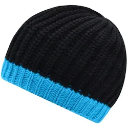 Sport Strickmütze "MB7103" - black/aqua