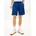 Chinoshorts aus Leinenmix elastischer Bund blau 34