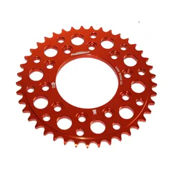Kettenrad Alu CNC 420 - 41 Zähne - 5 Schrauben YCF Pit Bike orange