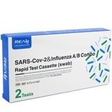 REALY Corona Schnelltest und Grippe Test für Zuhause Covid 19 & Influenza A/B Combo Rapid Test Cassette, Antigen Selbsttest für zu Hause 2 Stück