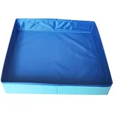 Hundepool Faltbarer Klein Katzenpool 50x50x10cm Klappbar Eckig Swimmingpool PVC Planschbecken Hundebadewanne Schwimmbad Wasserspielzeug Schwimmbecken Für Große Kleine Hunde Katzen
